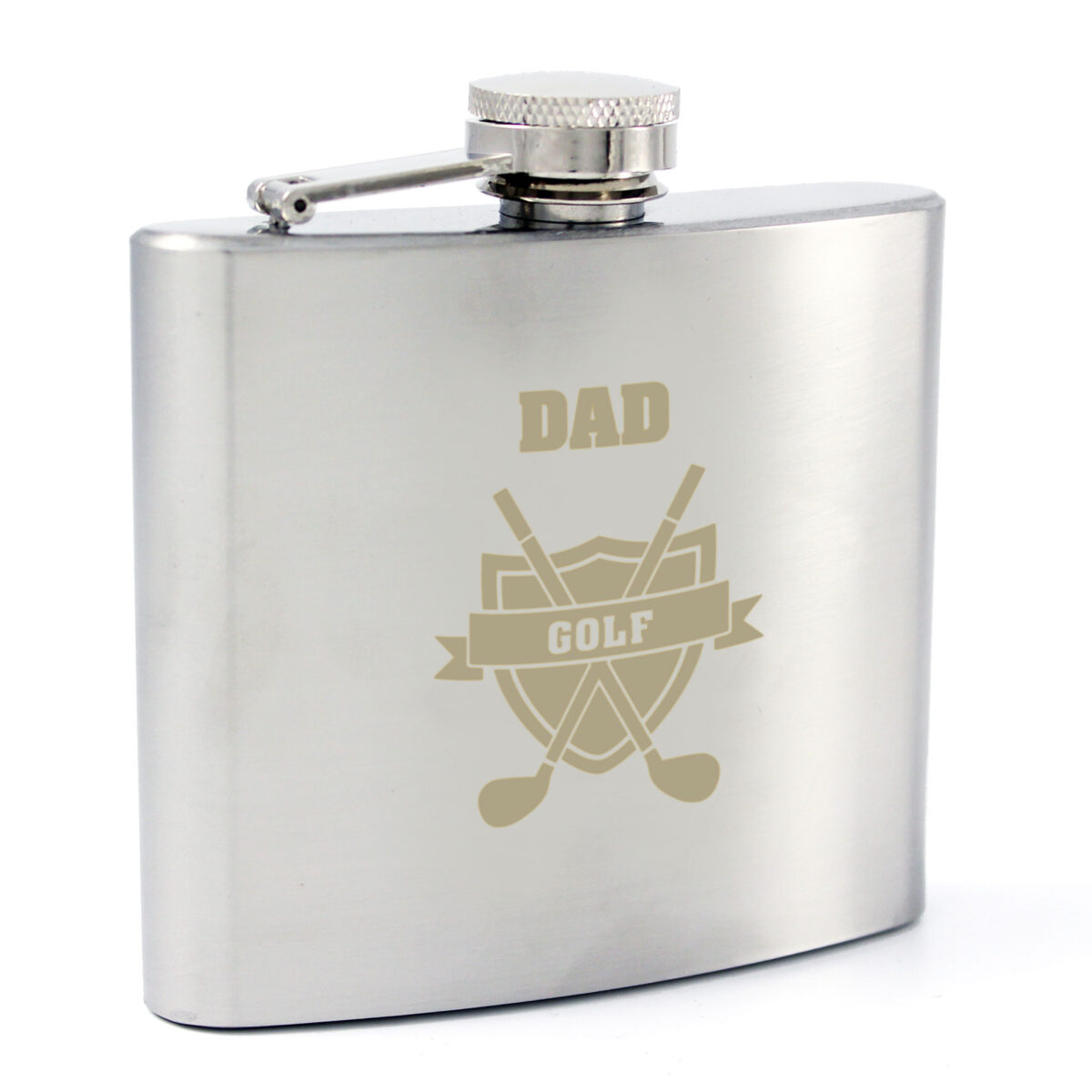 Personalised Golf Crest Hip Flask - Image 4