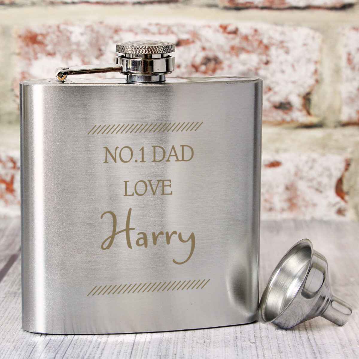 Personalised Classic Stainless Steel Hip Flask - Image 5
