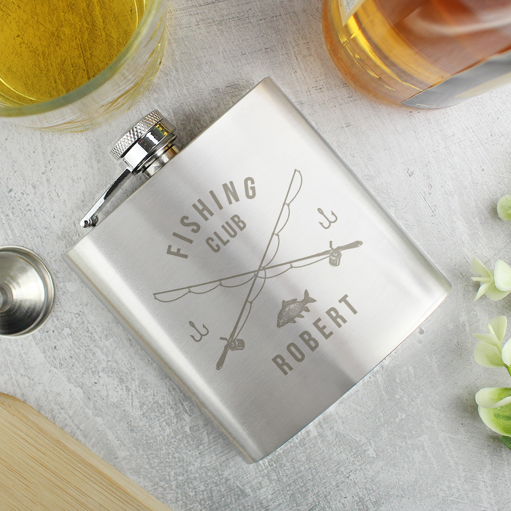 Personalised Fishing Hip Flask - Image 3