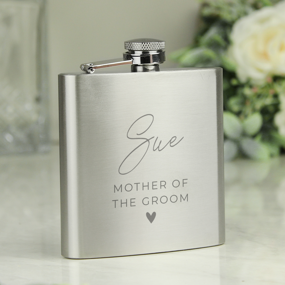 Personalised Free Text Wedding Party Hip Flask - Image 5