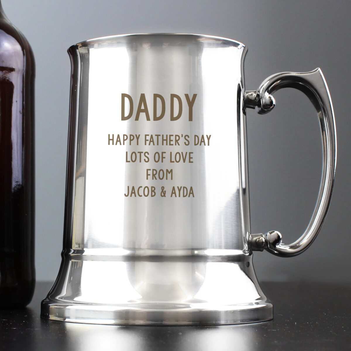 Personalised Free Text Stainless Steel Tankard - Image 4