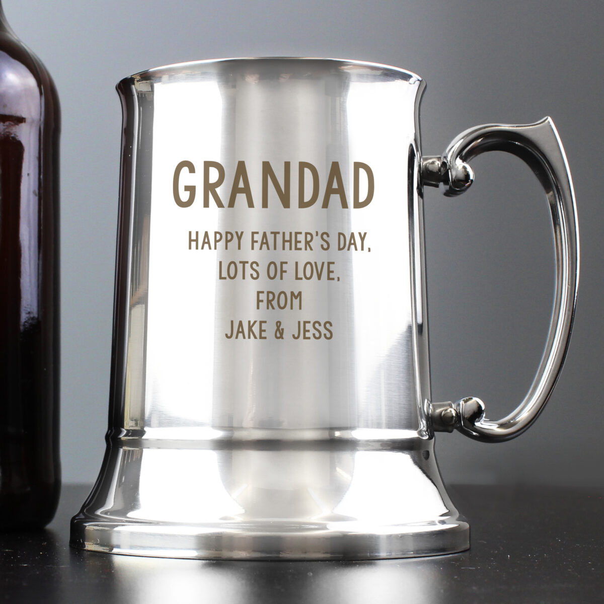 Personalised Free Text Stainless Steel Tankard - Image 5