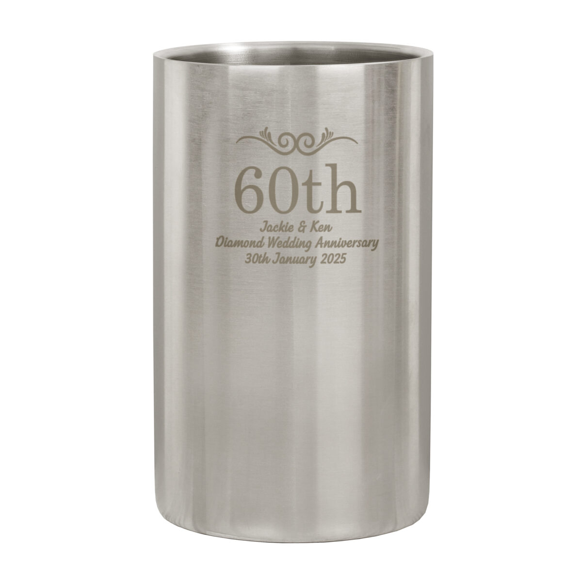Personalised Number Frame Wine Cooler - Image 4