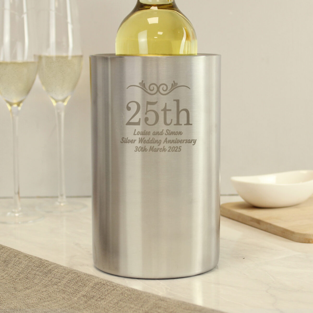 Personalised Number Frame Wine Cooler - Image 5