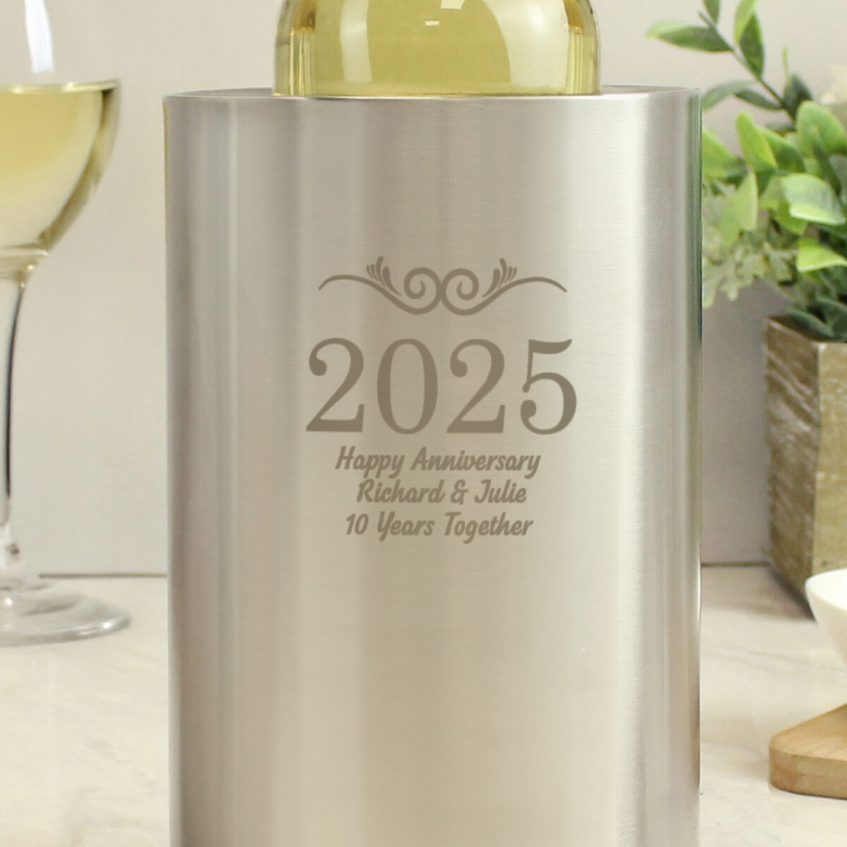 Personalised Number Frame Wine Cooler - Image 6