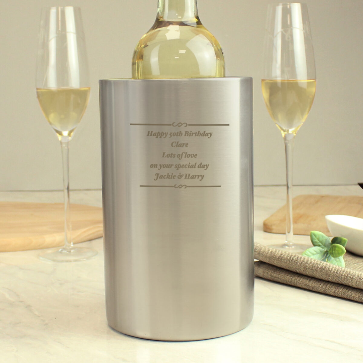 Personalised Any Message Wine Cooler - Image 3