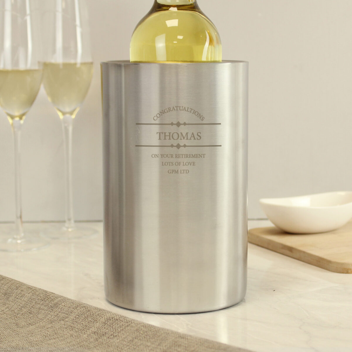 Personalised Diamond Wine Cooler - Image 3