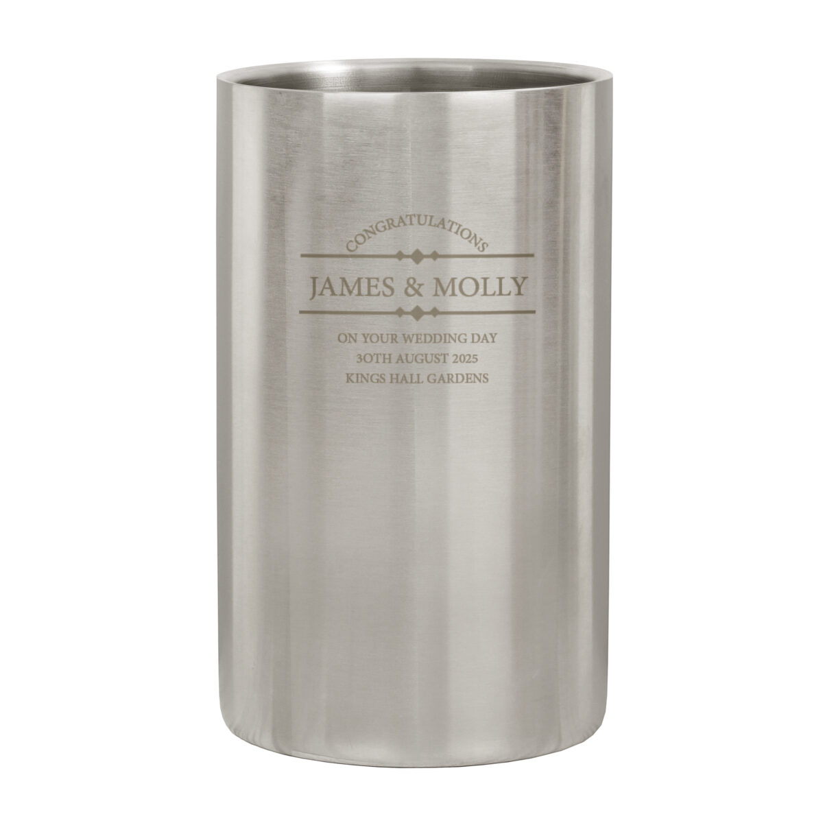 Personalised Diamond Wine Cooler - Image 4