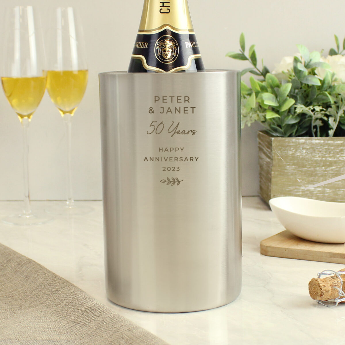 Personalised Free Text Wine Cooler - Image 2
