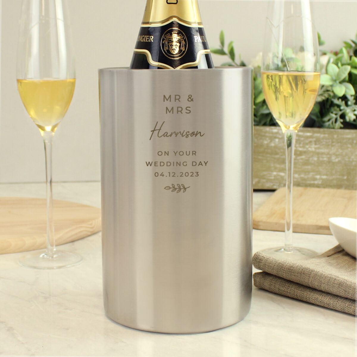 Personalised Free Text Wine Cooler - Image 3