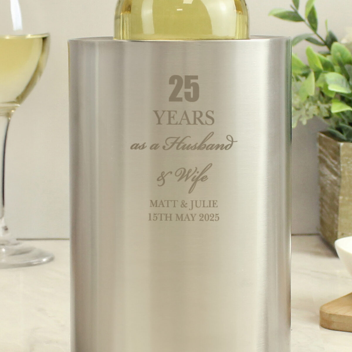 Personalised Anniversary Wine Cooler - Image 5