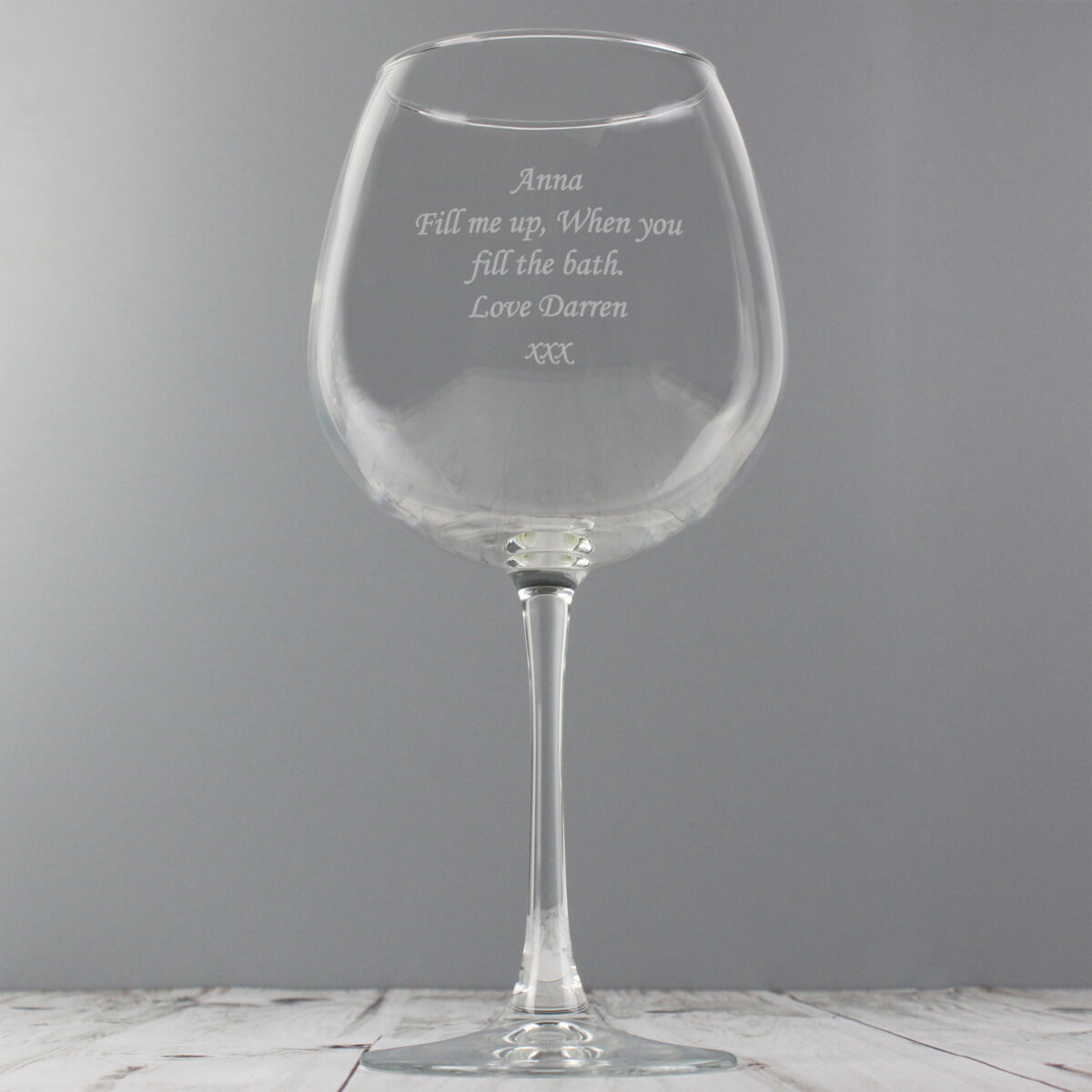 Personalised Bottle of Wine Glass - Image 8