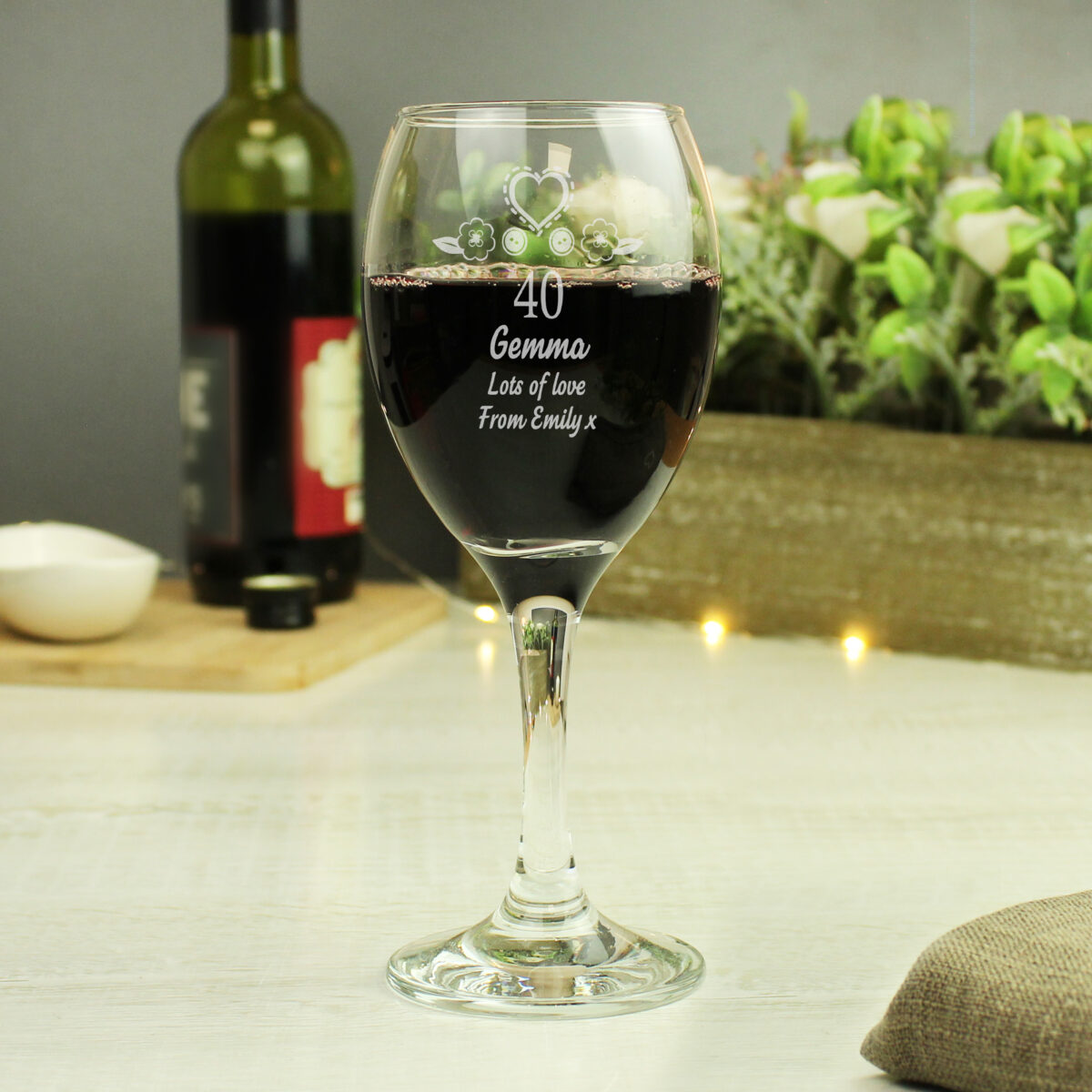 Personalised Birthday Craft Wine Glass - Image 2