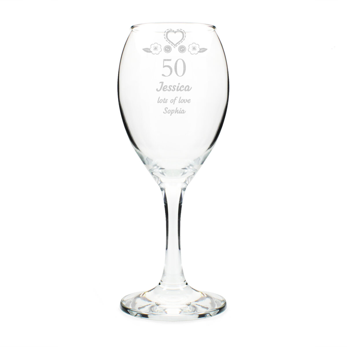 Personalised Birthday Craft Wine Glass - Image 4