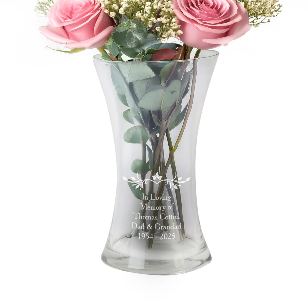 Personalised Sentiments Glass Vase - Image 3