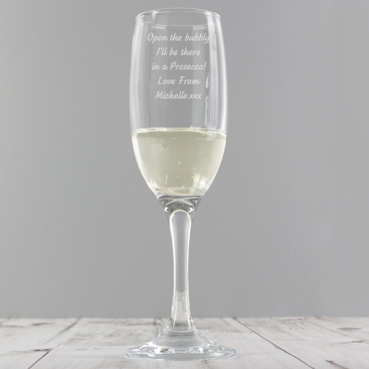 Personalised Any Message Prosecco Flute - Image 2