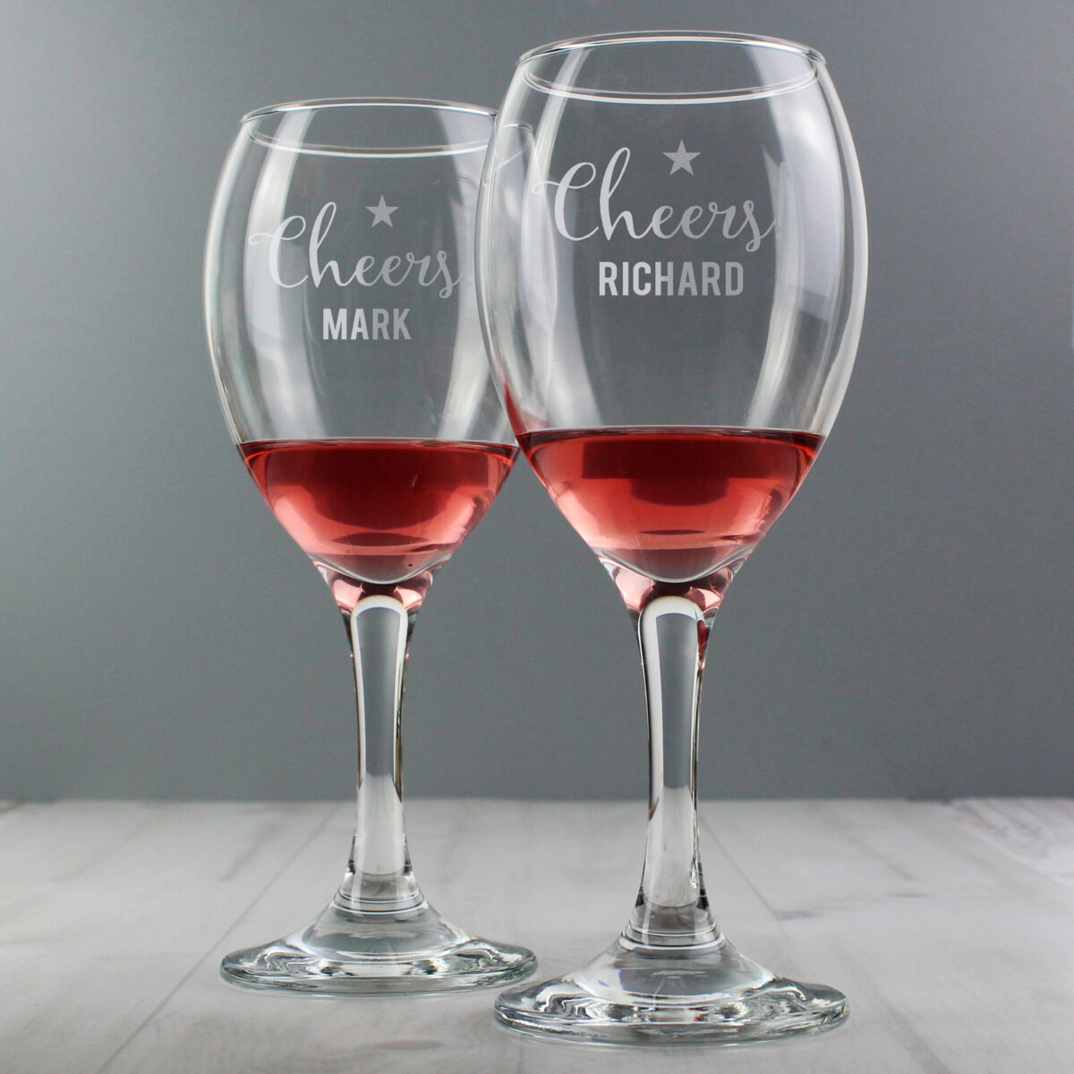 Personalised Cheers Wine Glass Set - Image 3