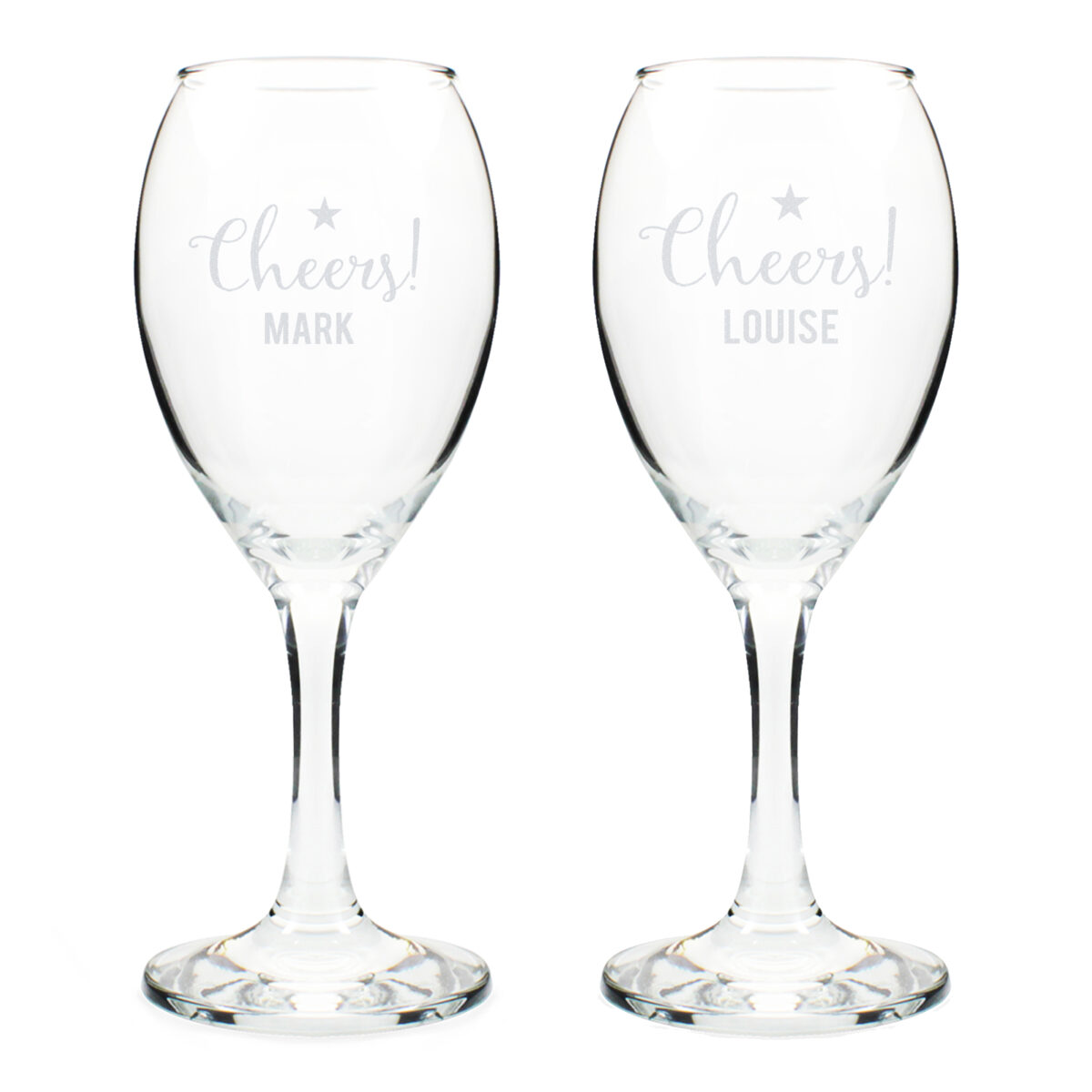 Personalised Cheers Wine Glass Set - Image 4