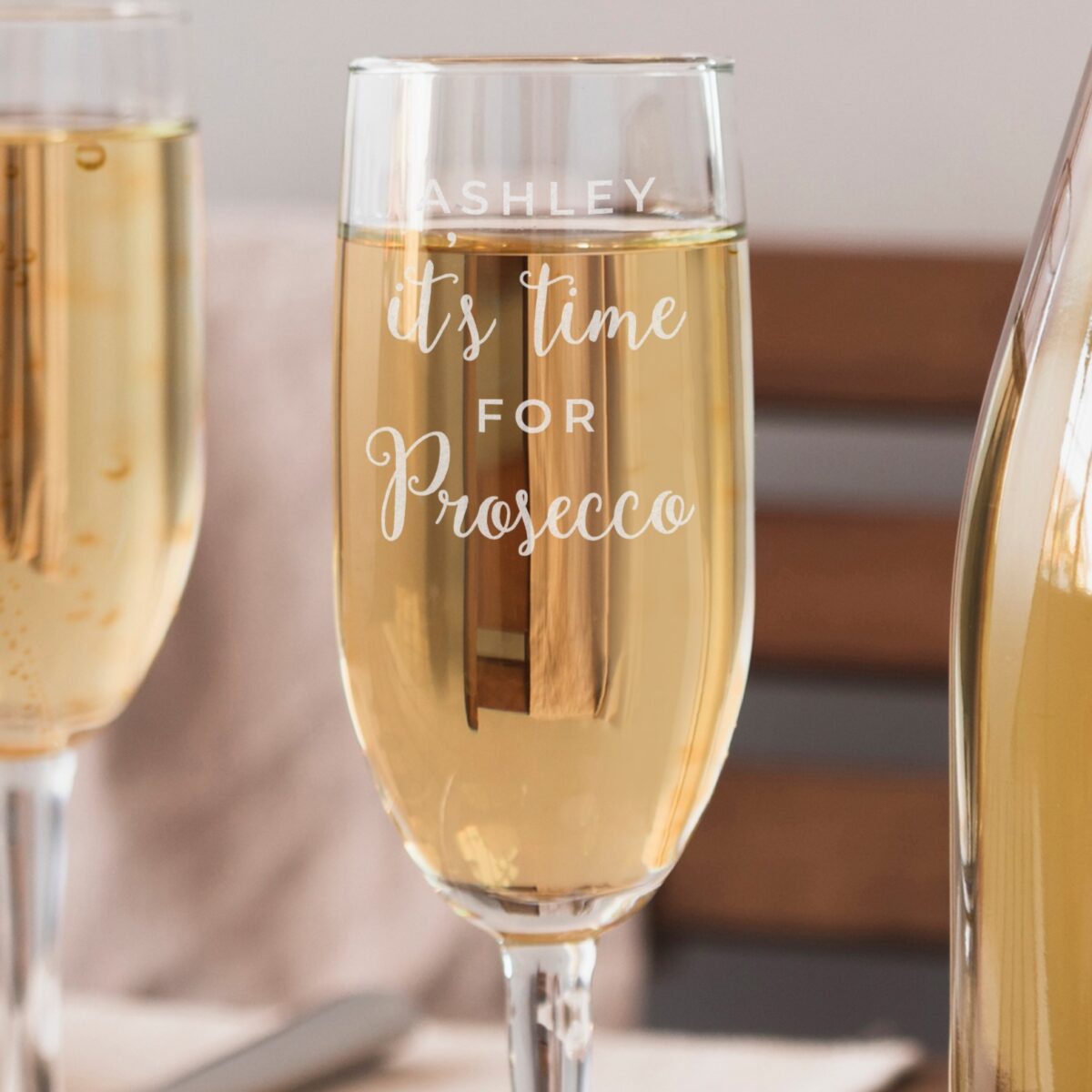Personalised 'It's Time for Prosecco' Flute - Image 2