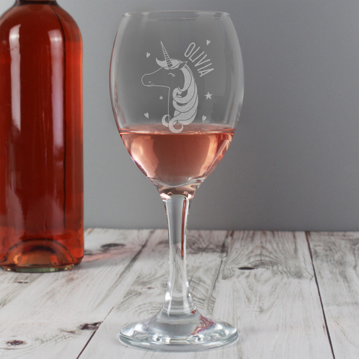Personalised Unicorn Engraved Wine Glass - Image 5