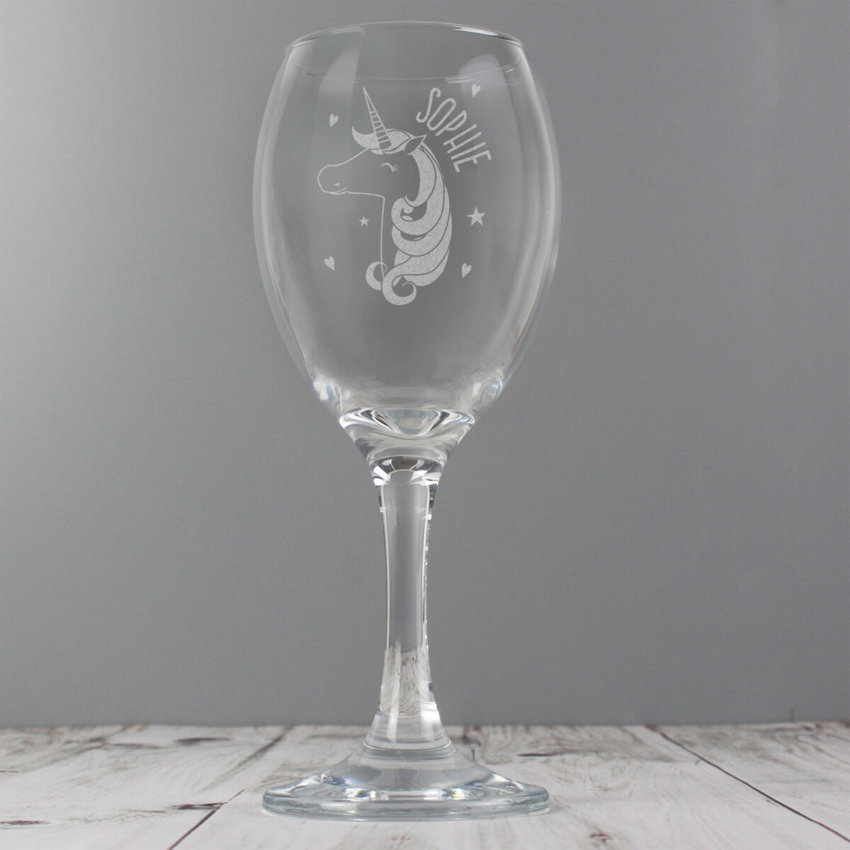 Personalised Unicorn Engraved Wine Glass - Image 6