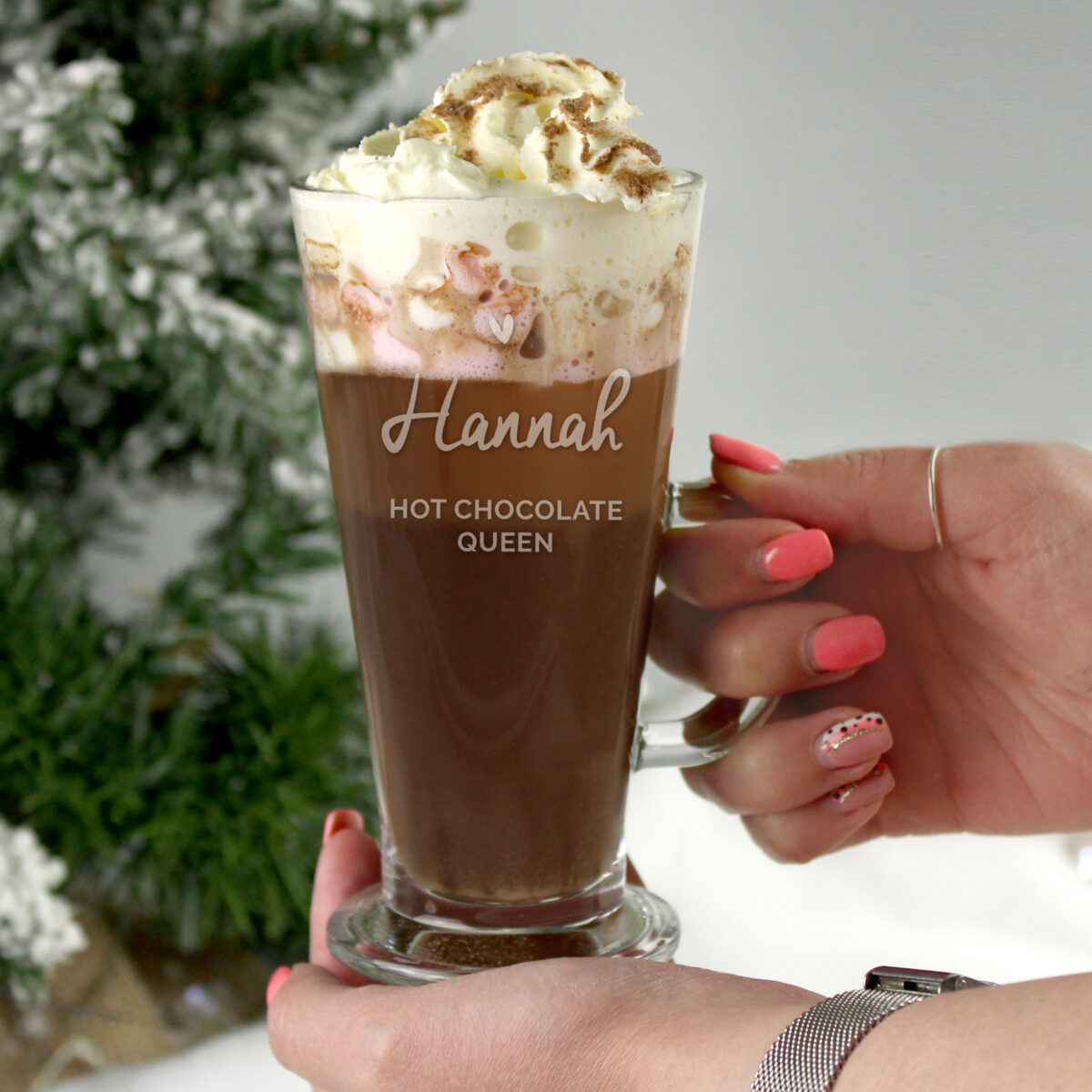 Personalised Heart Latte Glass - Image 2