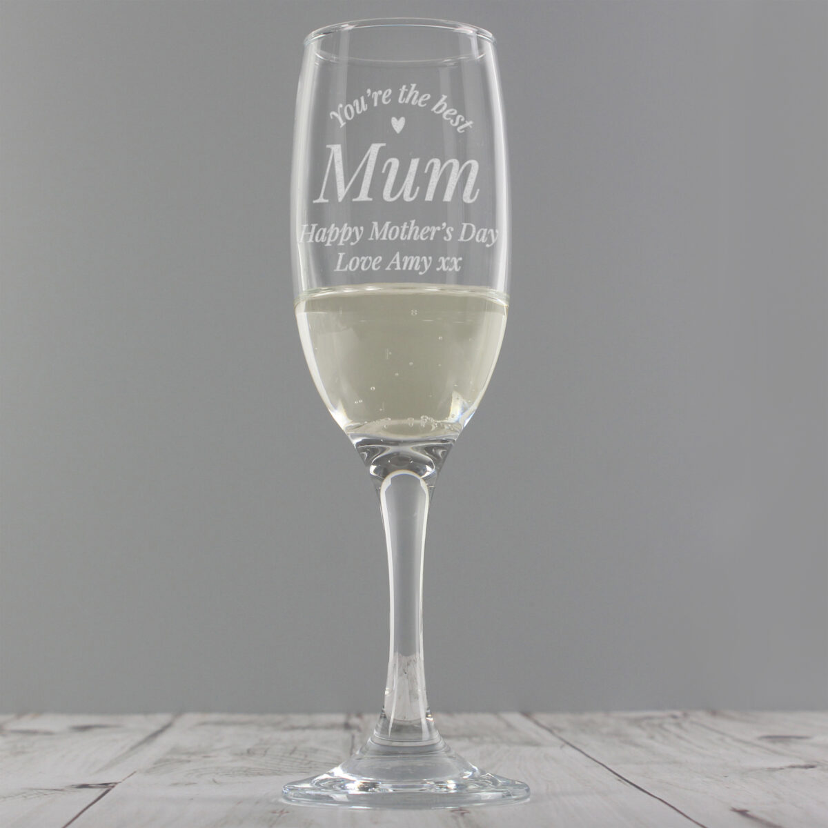 Personalised You Are The Best Flute Glass - Image 3