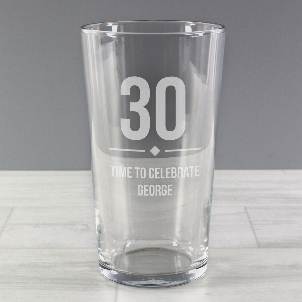 Personalised Big Age Birthday Pint Glass - Image 2