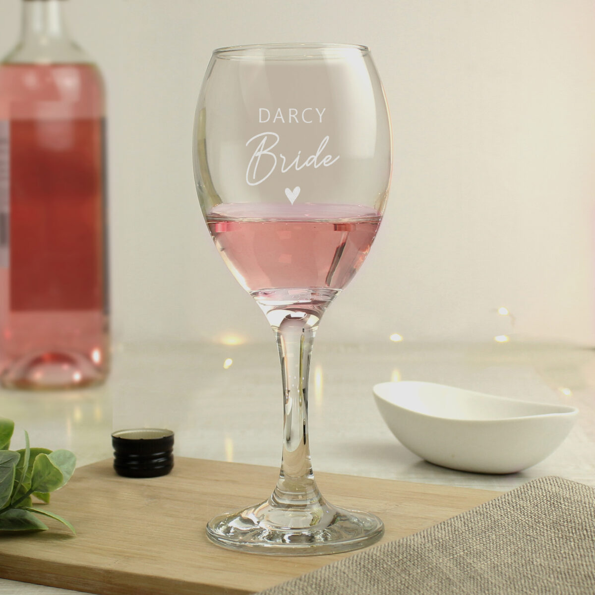 Personalised Bride Wine Glass - Image 2
