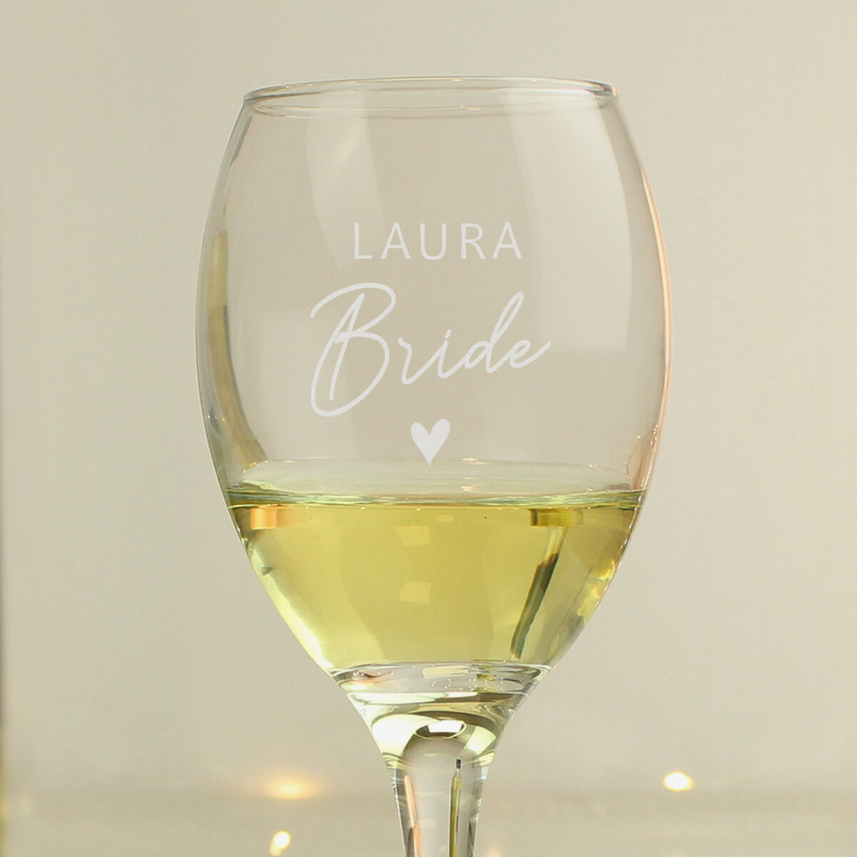 Personalised Bride Wine Glass - Image 3