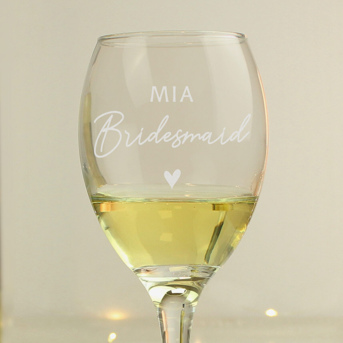 Personalised Bridesmaid Wine Glass - Image 3