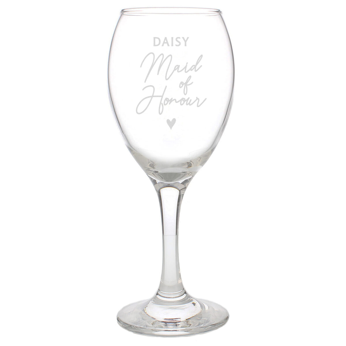 Personalised Maid of Honour Wine Glass - Image 4
