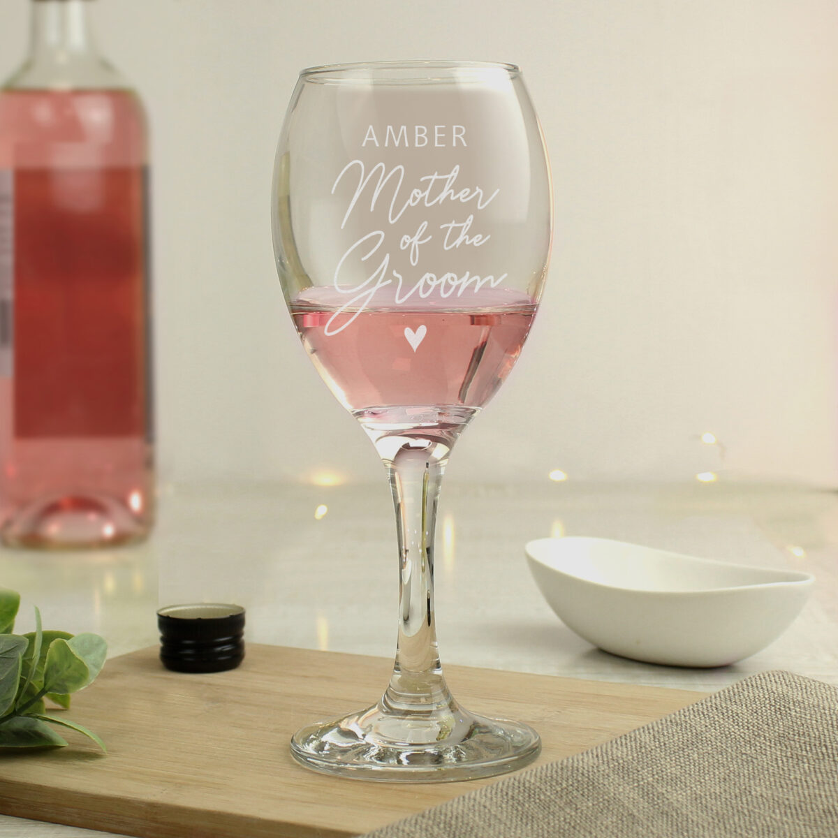 Personalised Mother of the Groom Wine Glass - Image 2