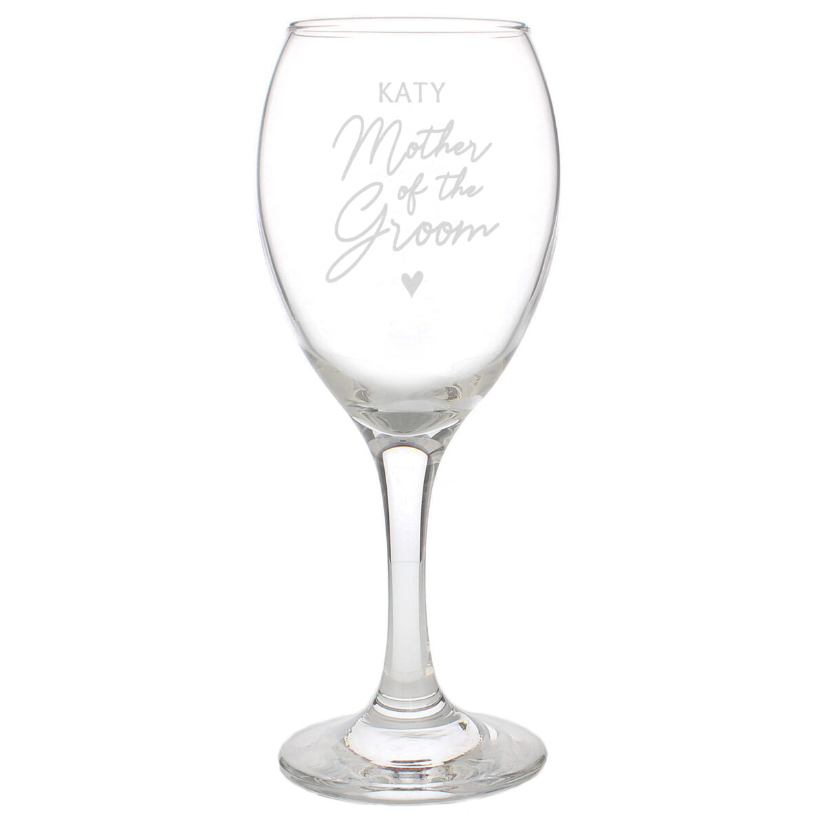 Personalised Mother of the Groom Wine Glass - Image 4