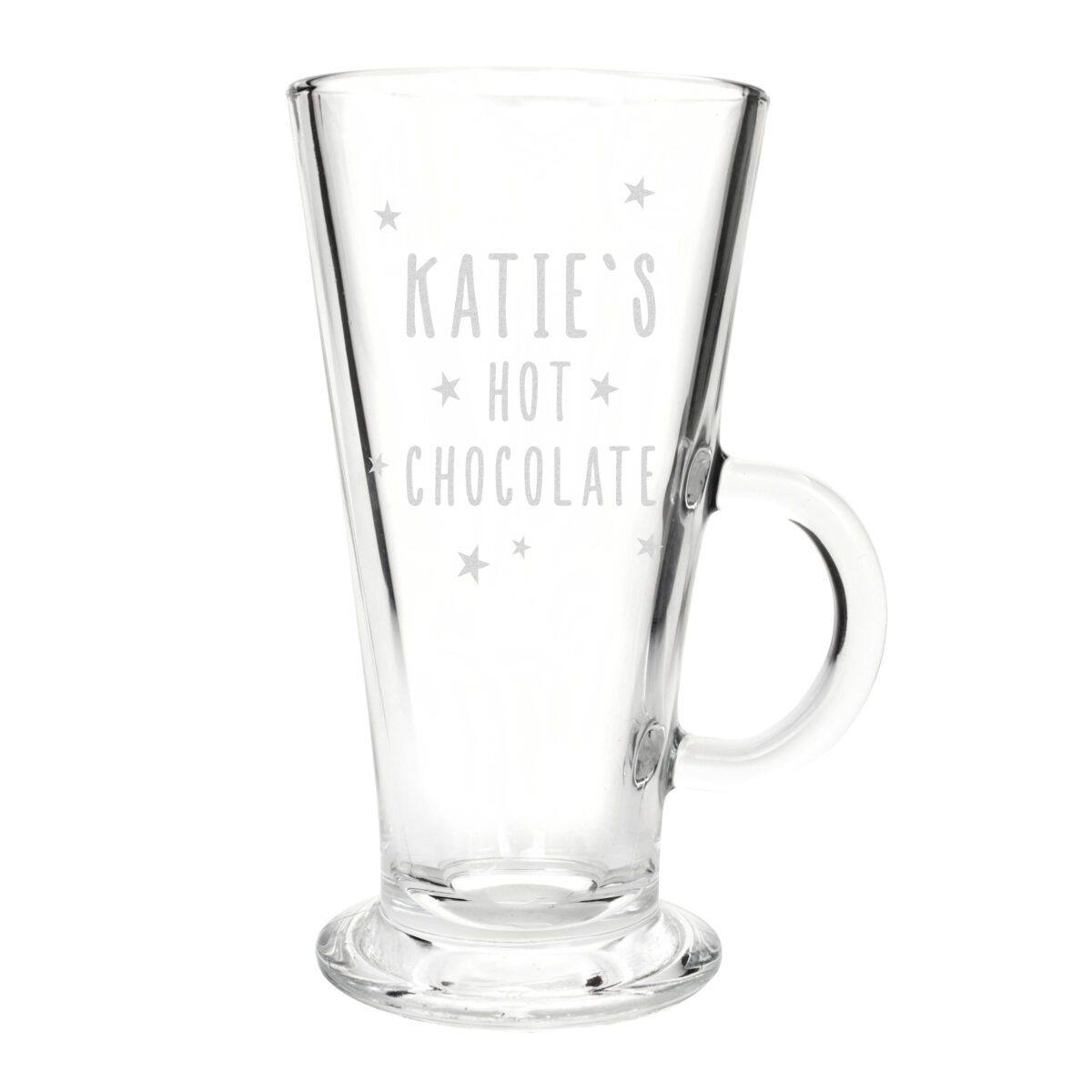 Personalised Stars Hot Chocolate Latte Glass - Image 3