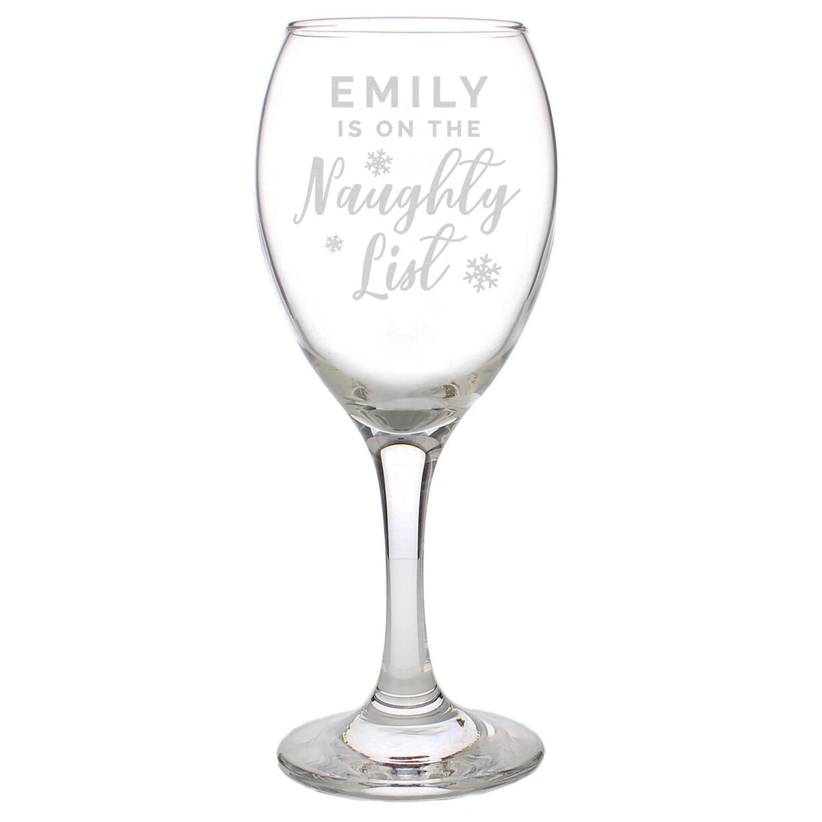 Personalised I'm On The Naughty List Wine Glass - Image 4