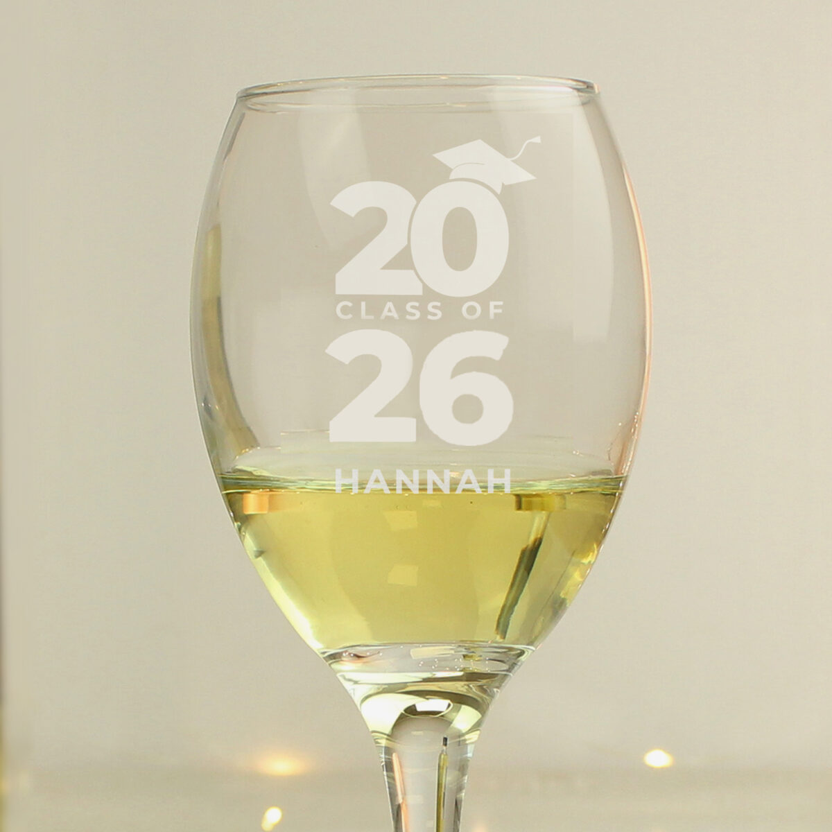 Personalised Class of Graduation Wine Glass - Image 3
