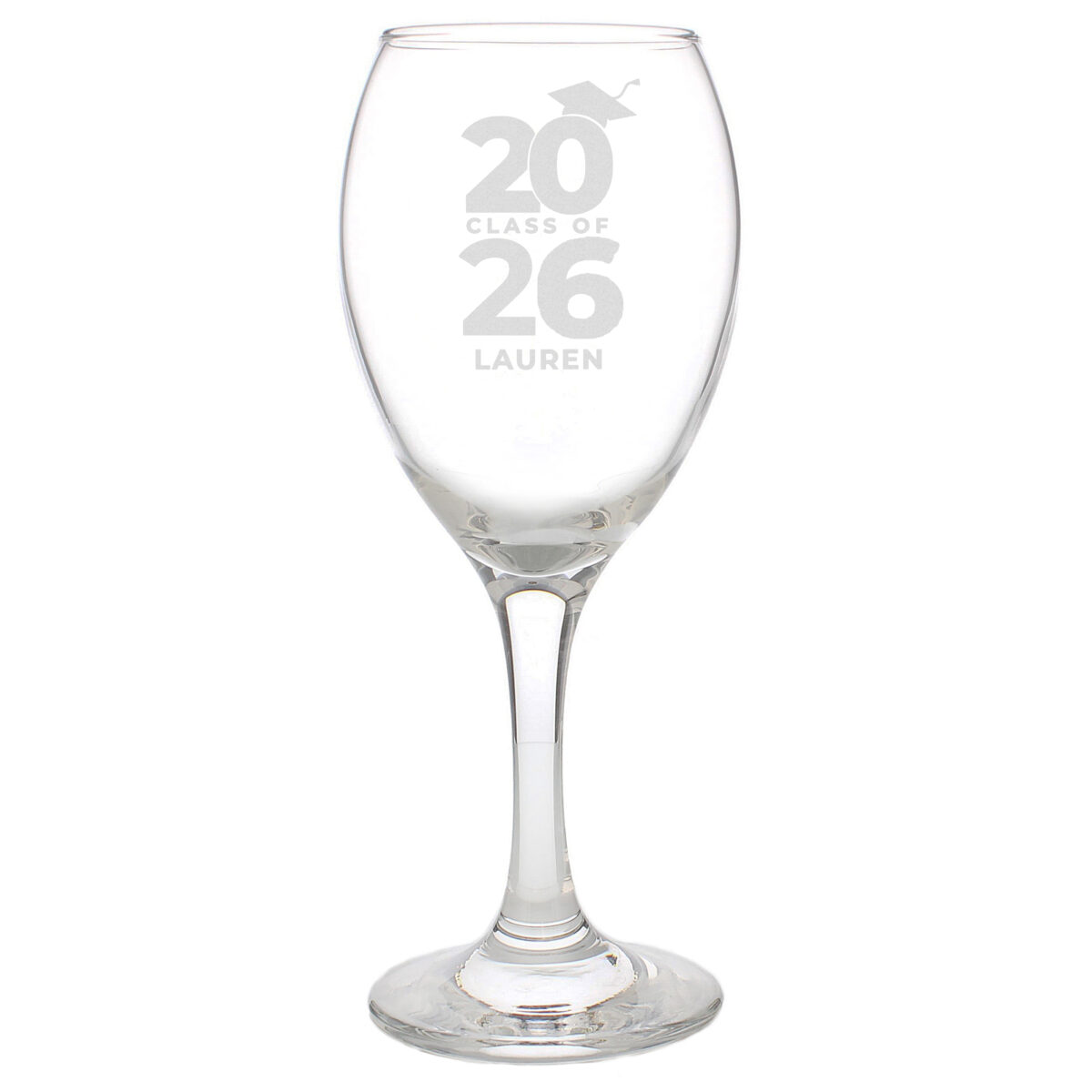 Personalised Class of Graduation Wine Glass - Image 4