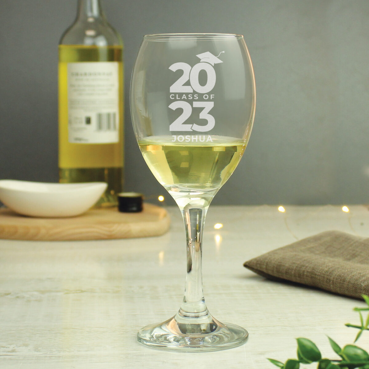 Personalised Class of Graduation Wine Glass - Image 5