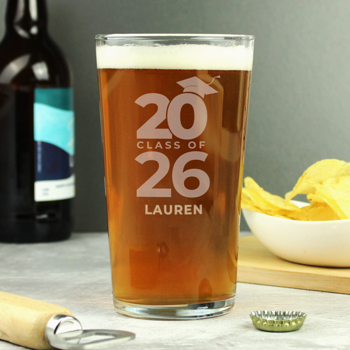 Personalised Class of Graduation Pint Glass - Image 5