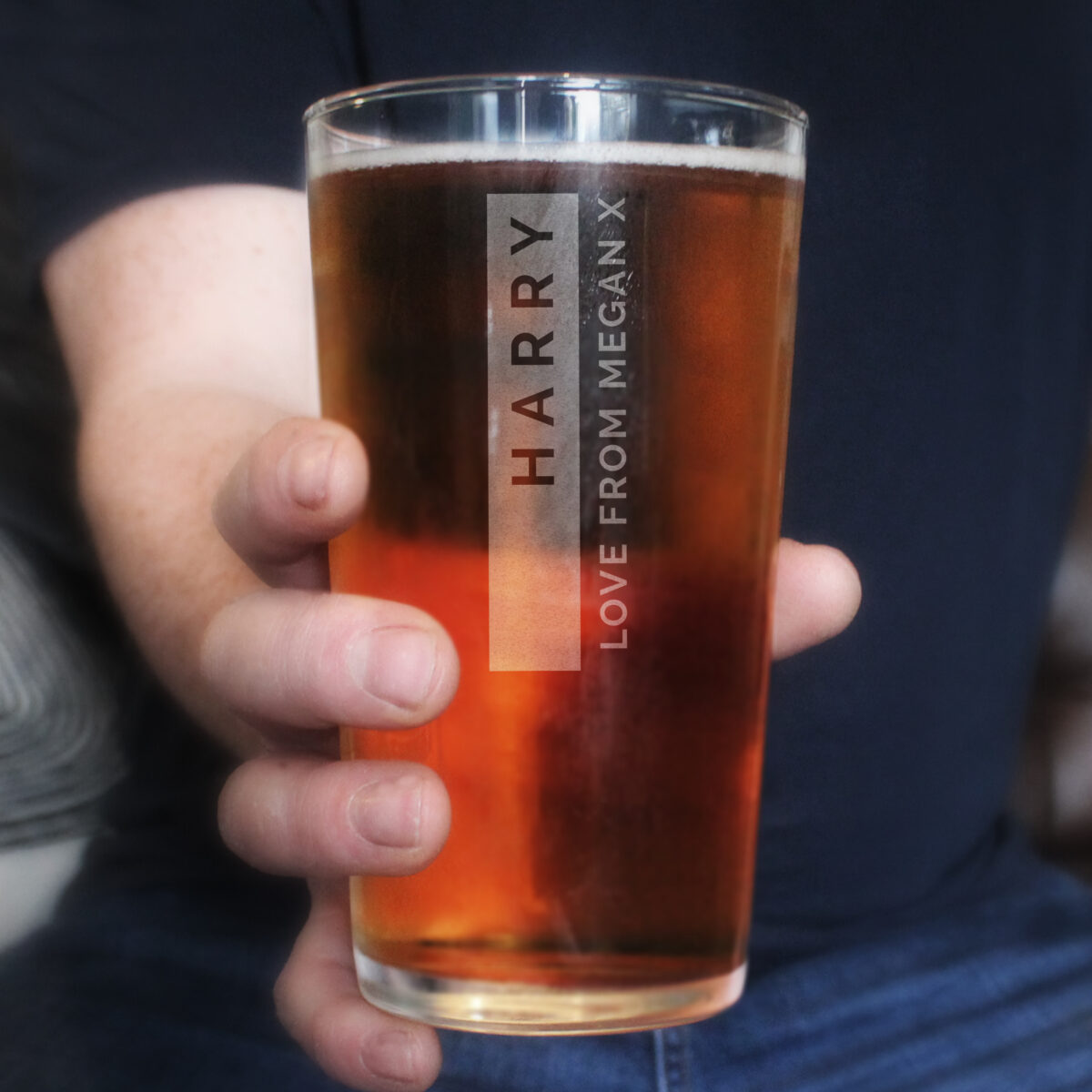 Personalised Free Text Pint Glass - Image 3