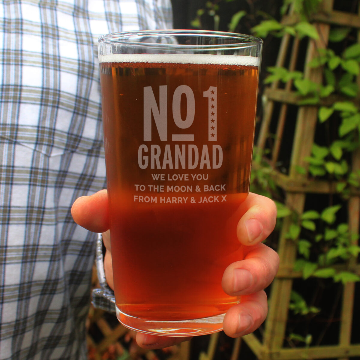 Personalised No. 1 Pint Glass - Image 3