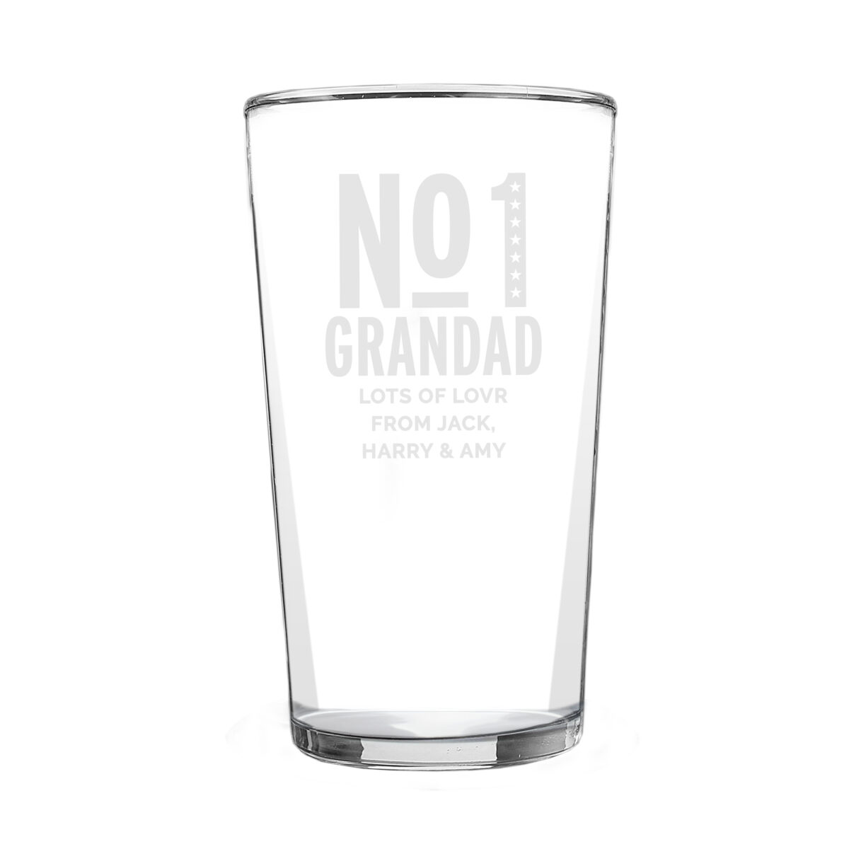 Personalised No. 1 Pint Glass - Image 4