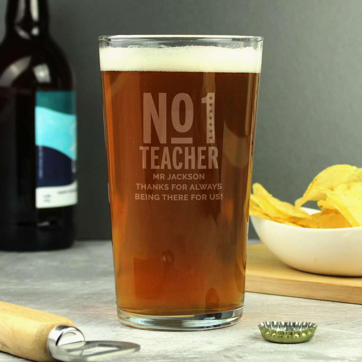 Personalised No. 1 Pint Glass - Image 5