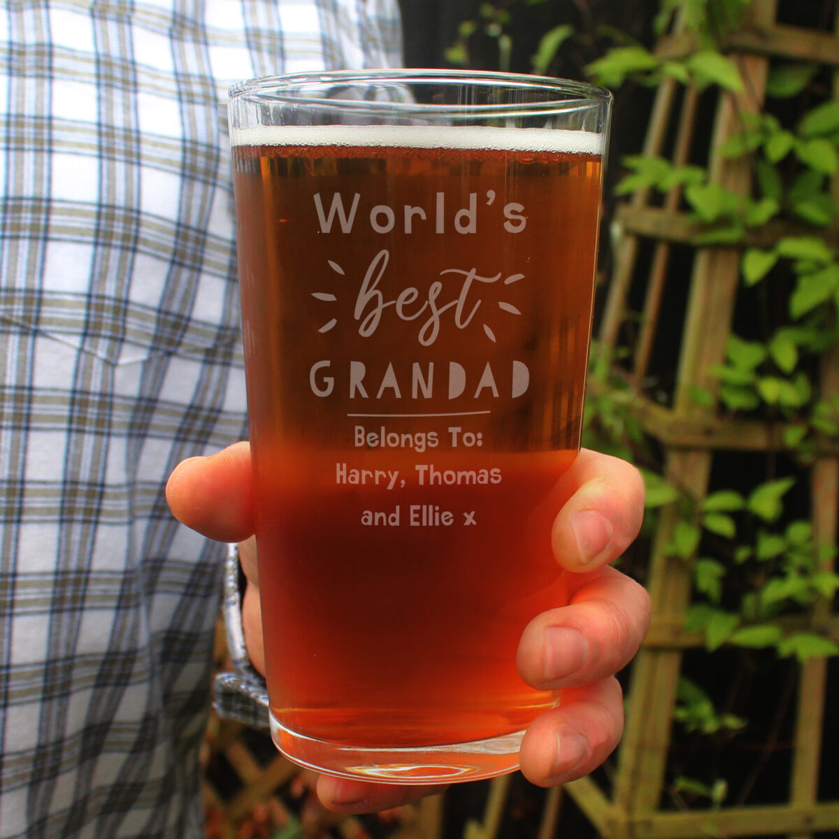 Personalised World's Best Pint Glass - Image 3
