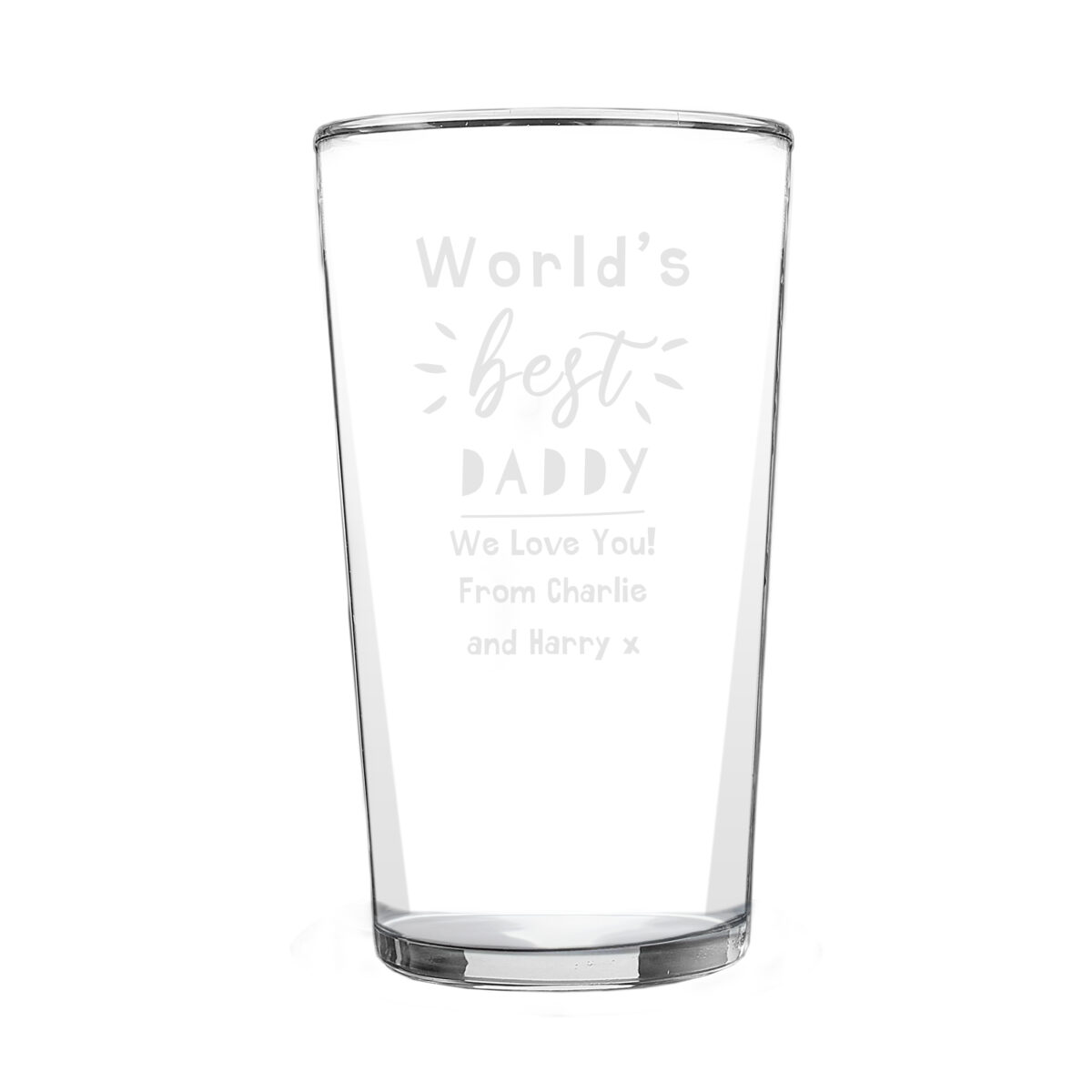 Personalised World's Best Pint Glass - Image 4