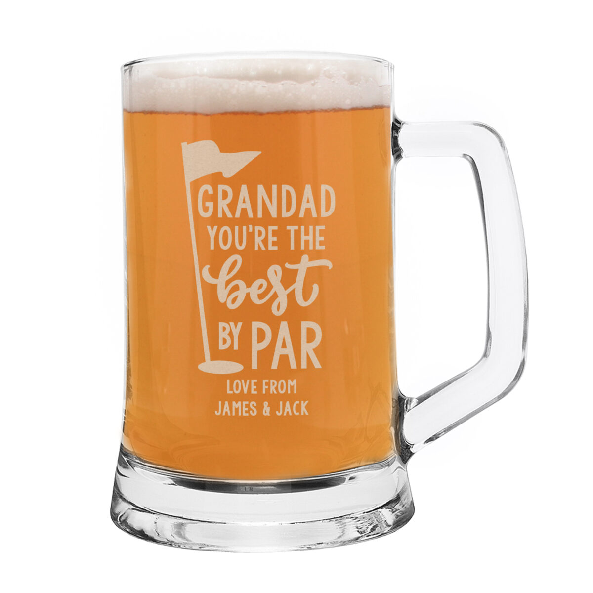 Personalised Best By Par Tankard - Image 3