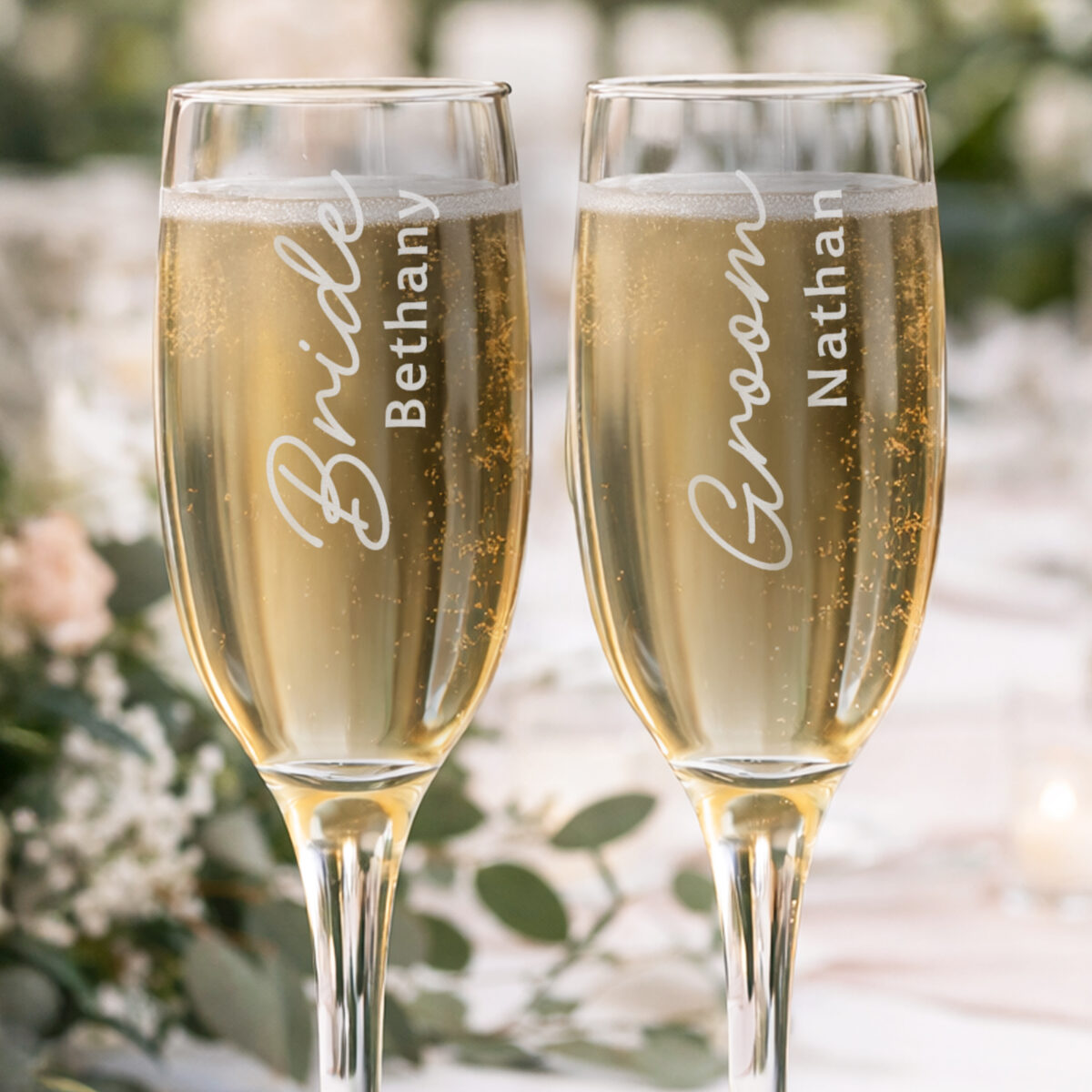 Personalised Bride Elegant Flute Glass - Image 3