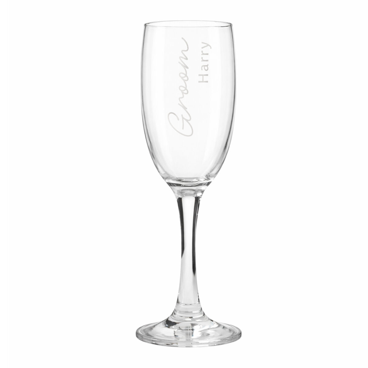 Personalised Groom Elegant Flute Glass - Image 4