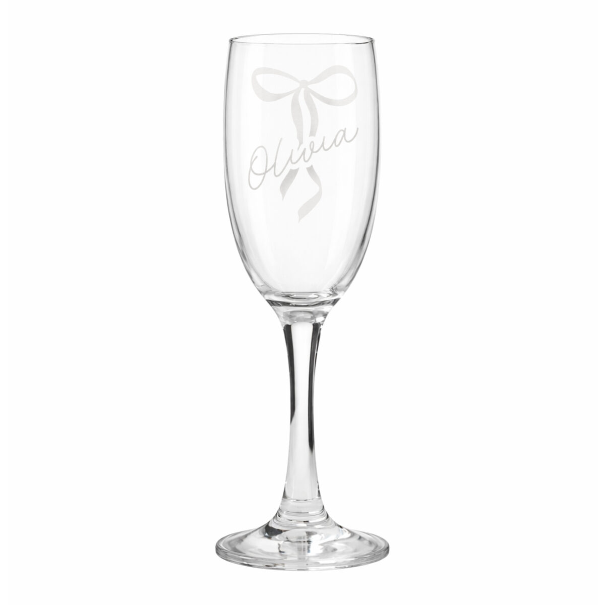 Personalised Bow Flute Glass - Image 4